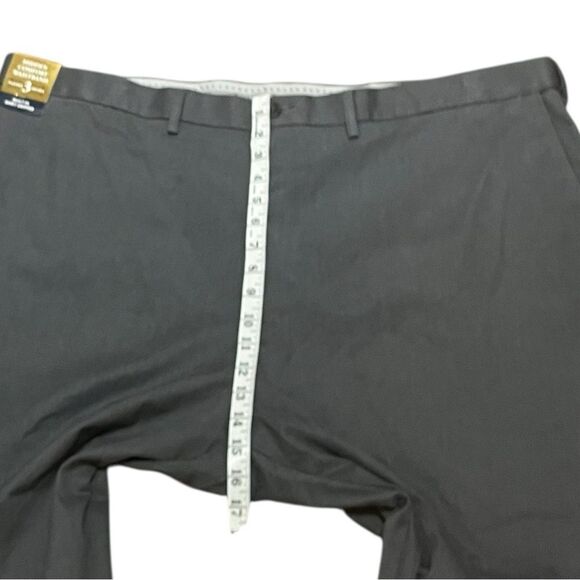Haggar Flat Front Comfort Waistband Trousers in Charcoal, Size 46X29, NWT - Picture 7 of 9